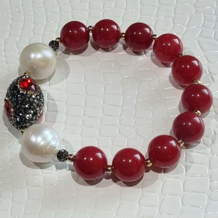 Marysia Red Jade & Big Pearls [15]