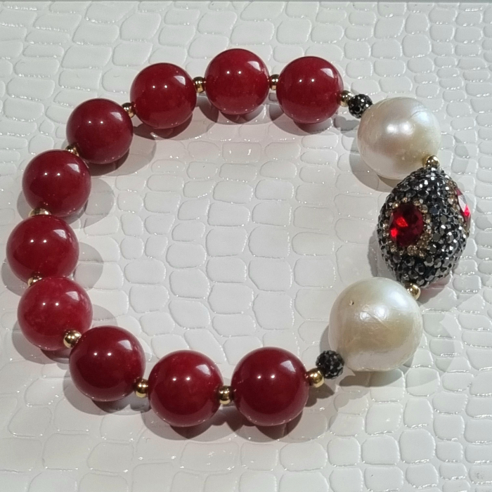 Marysia Red Jade & Big Pearls [10]