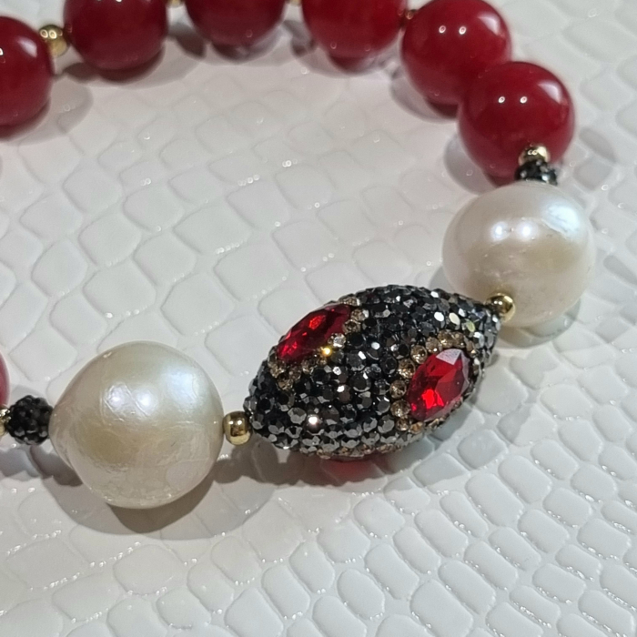 Marysia Red Jade & Big Pearls [7]