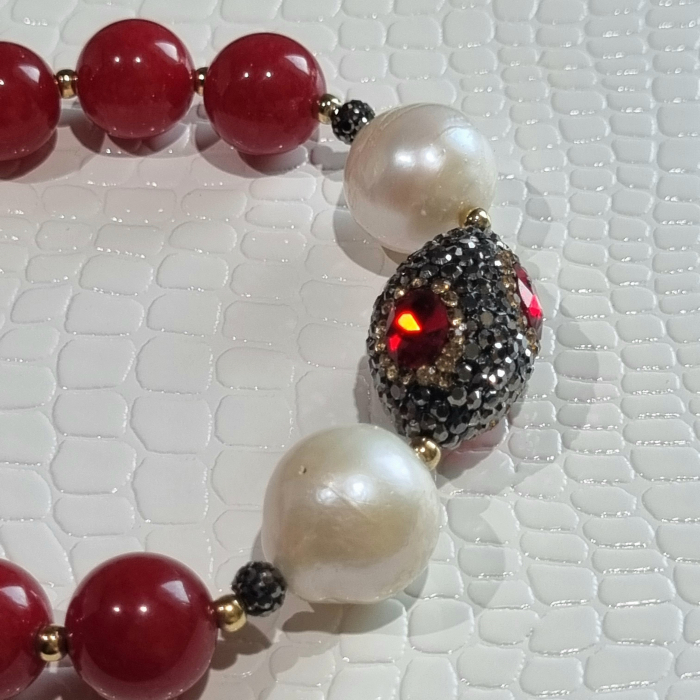 Marysia Red Jade & Big Pearls [9]