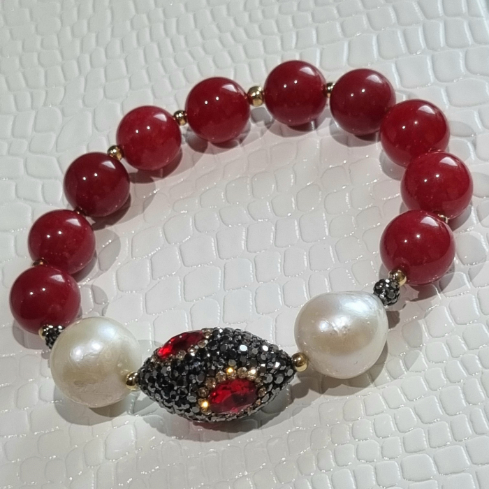 Marysia Red Jade & Big Pearls [11]