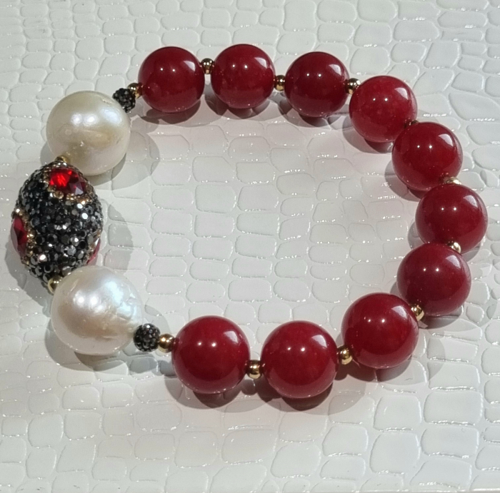 Marysia Red Jade & Big Pearls [14]
