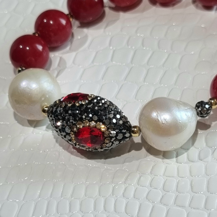 Marysia Red Jade & Big Pearls [12]
