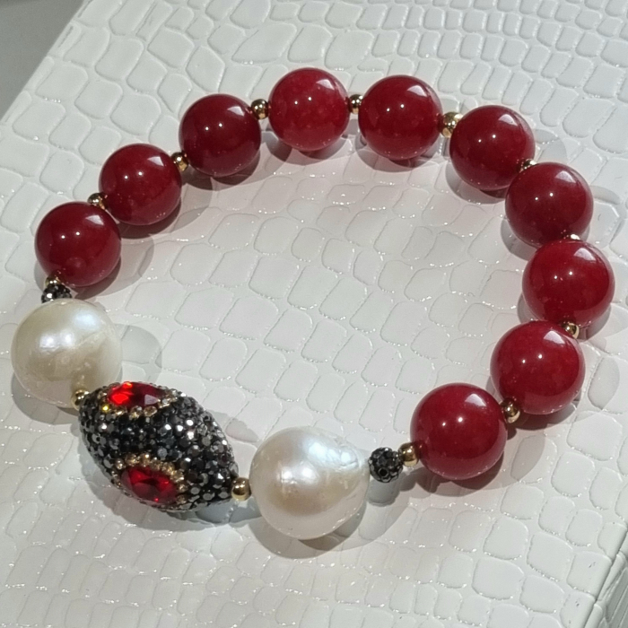 Marysia Red Jade & Big Pearls [13]