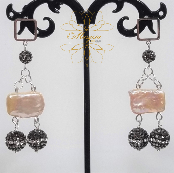 Marysia rhinestone and pearls
