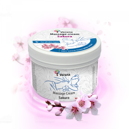 Cremă / Ceară de masaj - Crema de masaj Sakura (Flori de cires japonez)