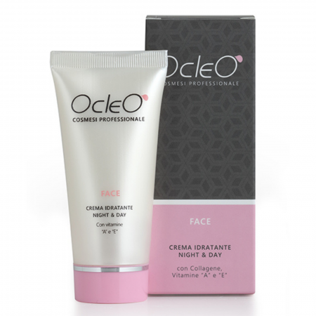 Ocleo - Crema hidratanta Night&Day Cu Colagen, Acid Hyaluronic, Vitamine, NMF si Ulei de Jojoba