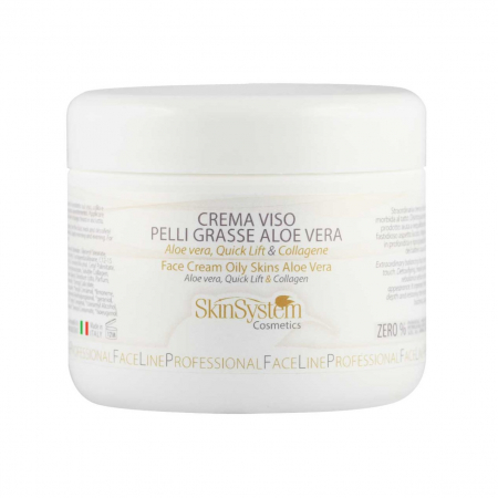 Skin System - Crema pentru ten gras si impur cu  Aloe vera, Quick Lift®, Colagen 250ml