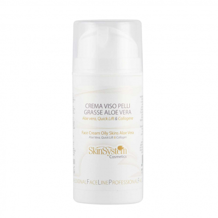 Skin System - Crema pentru ten gras si impur cu  Aloe vera, Quick Lift® si Colagen 100ml