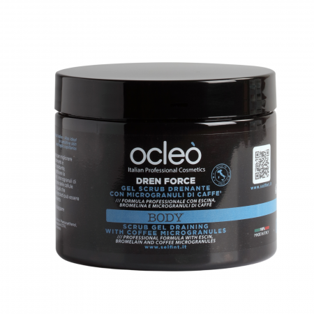 Ocleo/BeRefrain - Gel Scrub cu cafea drenant, liporeductor si anticelulitic