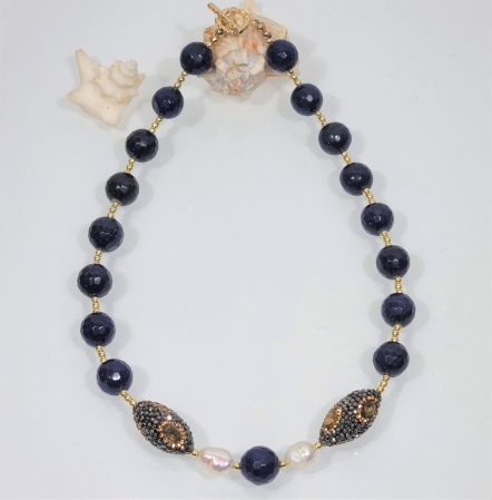 Marysia Blue Agate and Pearls [4]