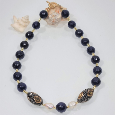 Marysia Blue Agate and Pearls [7]
