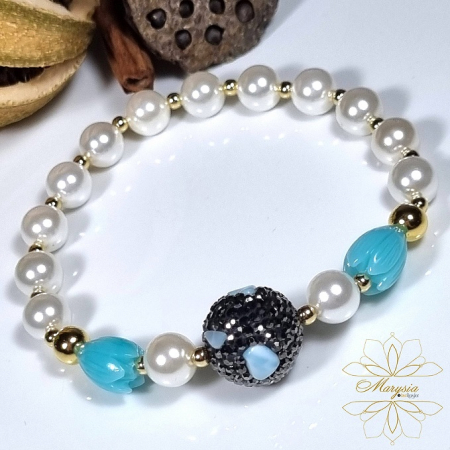 SeaShell Pearls - Marysia Blue Lilia