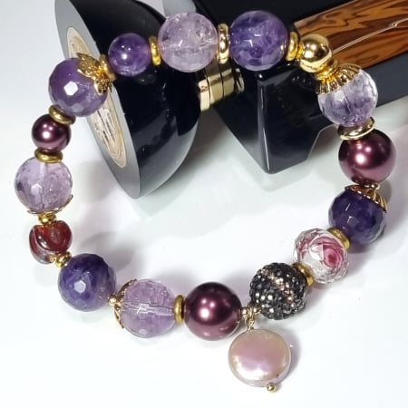 COLORFUL - Marysia Burgundy and Lilac