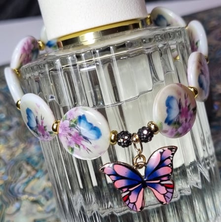 Bratari perle naturale - Marysia Butterfly and Love