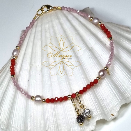 MINIMALIST STYLE - Marysia Coral, Zirconia and Pearls