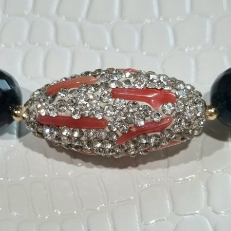 Marysia Dark Green Jade & Coral [3]