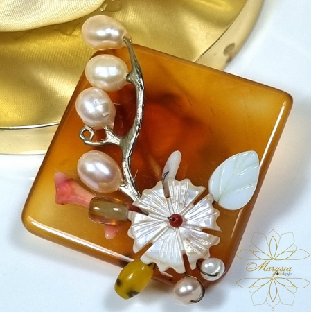 Brose pietre si perle naturale - Marysia Marigold
