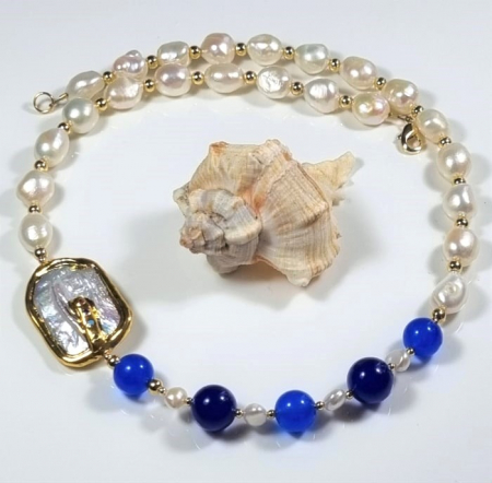 Coliere perle naturale/ perle seashell - Marysia Pearls and Blue Sky