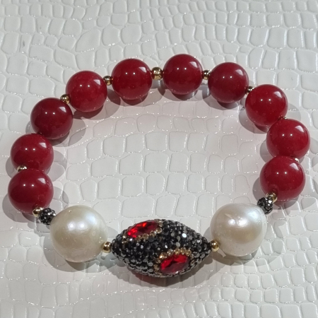 Marysia Red Jade & Big Pearls [1]