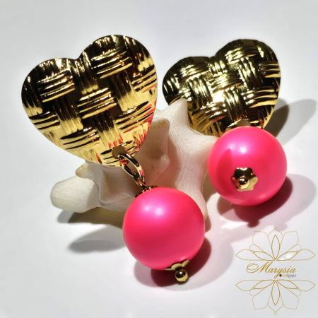 Cercei pietre si perle naturale - Marysia Sweet Swarovski Pearls