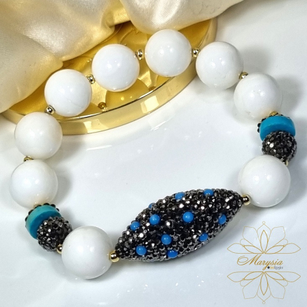 Colectii speciale - Marysia White Coral and Turquoise