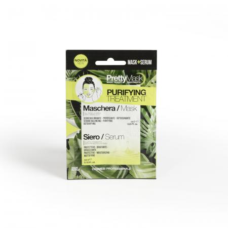 Ocleo - Tratament de detoxifiere si reglarea sebumului cu 2 componente Masca + Ser