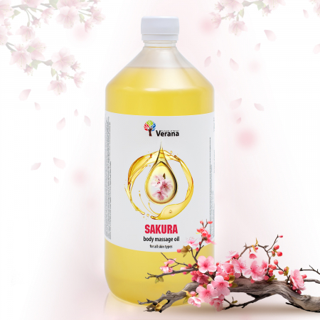 Ulei de tonifiere / relaxare - Ulei de masaj corporal Floare de Cires japonez (Sakura)