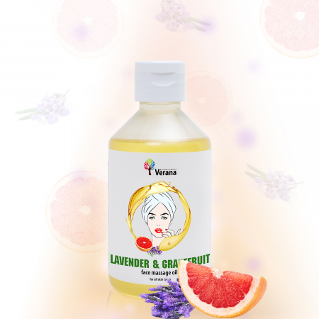 Verana Cosmetics - Ulei de masaj facial Lavanda si Grapefruit