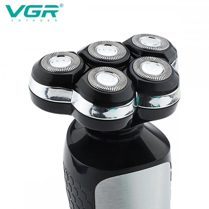 Aparat de barbierit VGR V-385, barbierit umed si uscat, 360°, display LED,lame auto-ascutire 5D, waterproof [3]