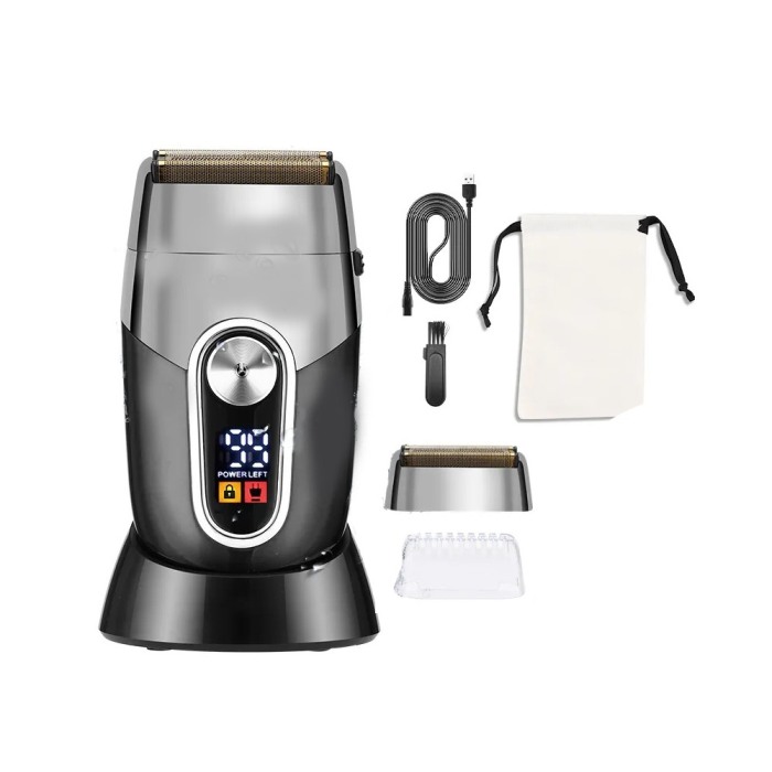 RESIGILAT Aparat de ras electric, Plarths SH-7116, waterproof, afisaj LCD,stand incarcare [2]