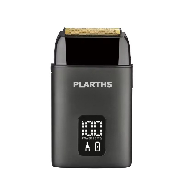 Aparat de ras electric profesional, PLARTHS NG-983, folie titan, afisaj LCD, husa, acumulator 1400 mAh, 8100rpm, black [1]