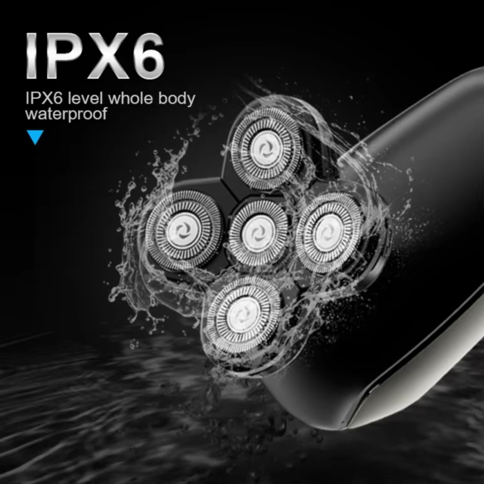 Aparat de ras profesional pentru barbati WMARK NG-7983, 5 în 1, 8000rpm, fără fir, încărcare USB, utilizare umed si uscat, trimmer nas inclus, IPX6 waterproof [3]