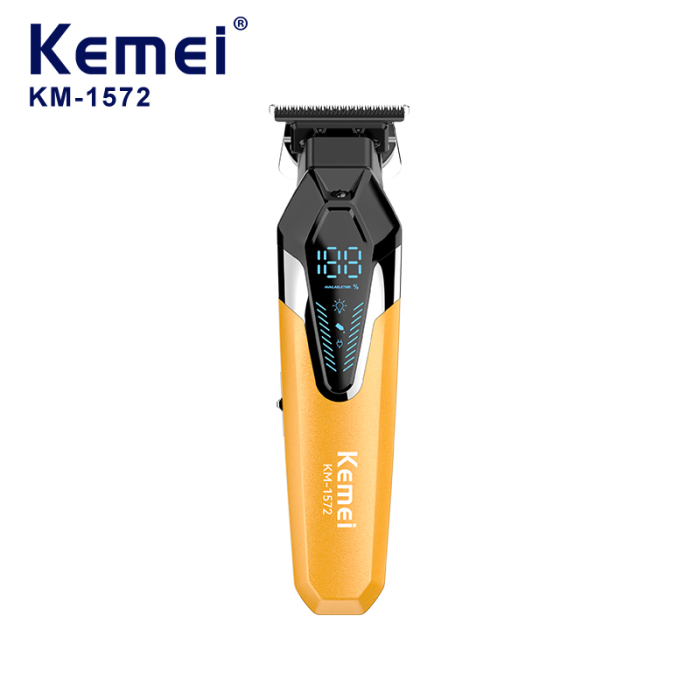 Masina de Contur Profesionala Kemei KM-1572, Motor 9000 RPM, Acumulator 1200 mAh, USB Type-C, 3 Inaltatoare [7]
