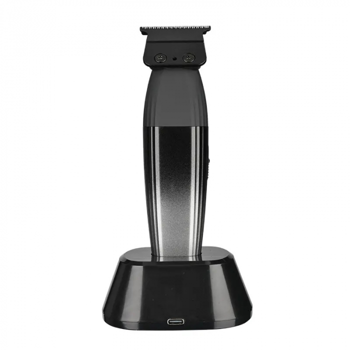 Masina de contur profesionala, WMARK NG-8238, motor puternic 9000rpm, Lama DLC, cutit ceramic, stand incarcare, display led, silver [2]