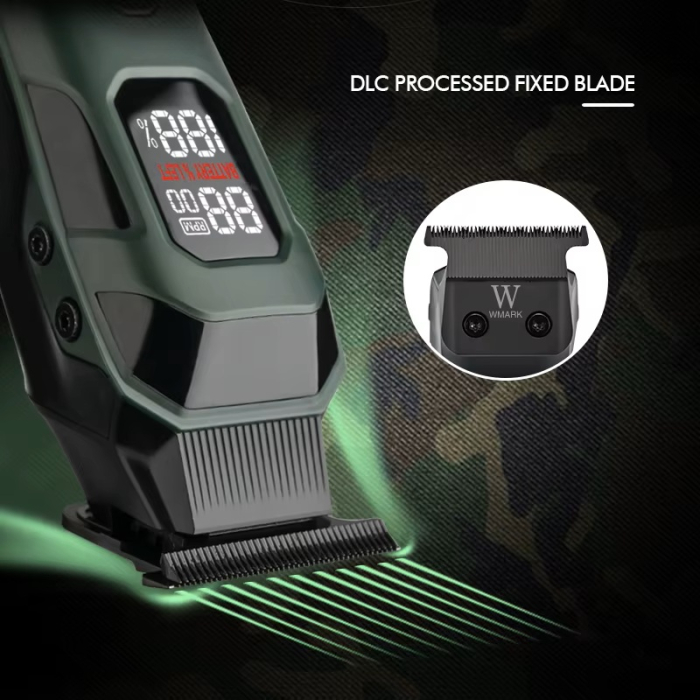 Masina de Contur Profesionala, WMARK NG-8280, Motor puternic 8000rpm, T-Blade, Display LCD, Type C, 3 Inaltatoare, extra lame [5]