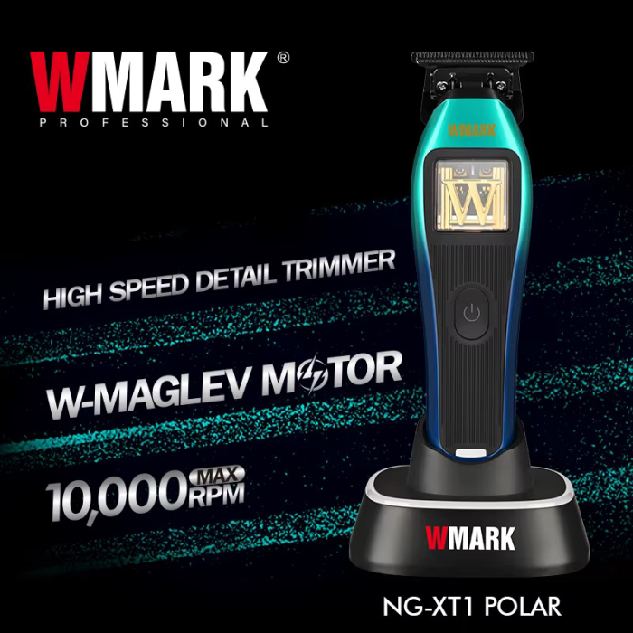 MASINA DE CONTUR PROFESIONALA WMARK NG-XT1 POLAR, MOTOR W-MAGLEV 10.000RPM, STAND INCARCARE, CUTITE DLC [2]