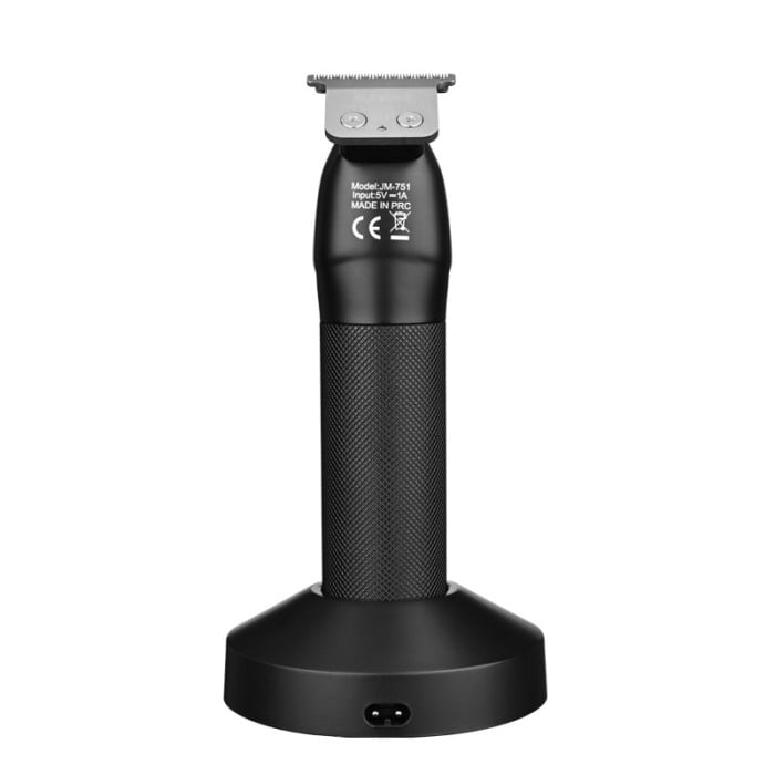 Masina de tuns barba si contur profesionala, Plarths JM-751A, stand incarcare, baterie Li-ion 180 min, afisaj LCD, negru [5]