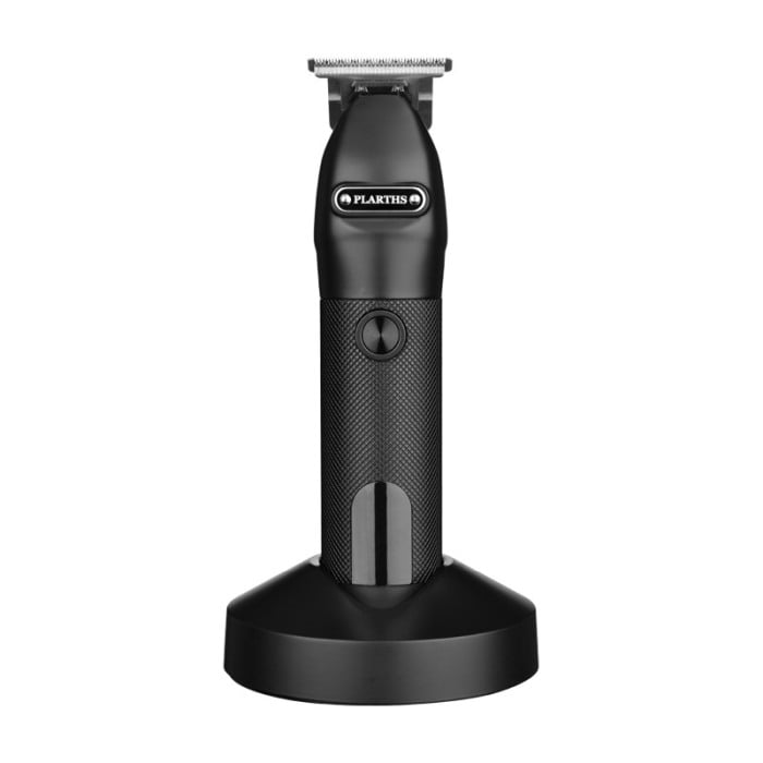 Masina de tuns barba si contur profesionala, Plarths JM-751A, stand incarcare, baterie Li-ion 180 min, afisaj LCD, negru [2]