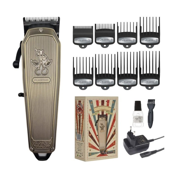 Masina de tuns profesionala cu acumulator, Plarths LM-G700 7500rpm, afisaj LED, 8 gratare premium 1.5mm - 25mm, lama DLC fade [1]