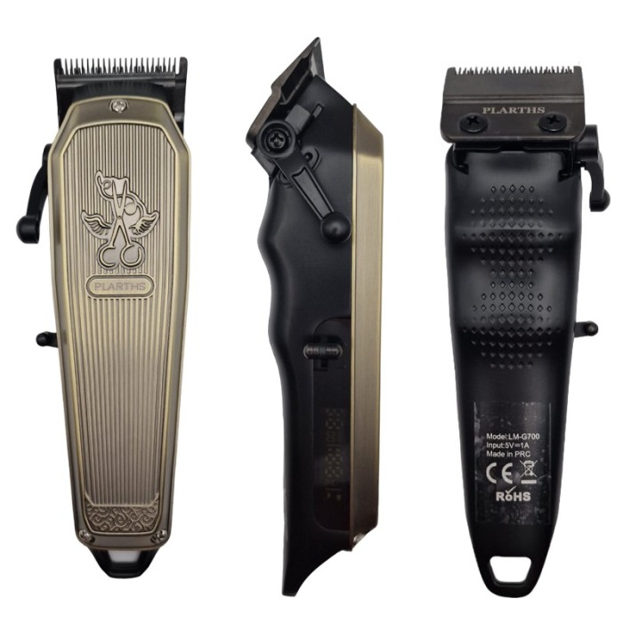 Masina de tuns profesionala cu acumulator, Plarths LM-G700 7500rpm, afisaj LED, 8 gratare premium 1.5mm - 25mm, lama DLC fade [2]