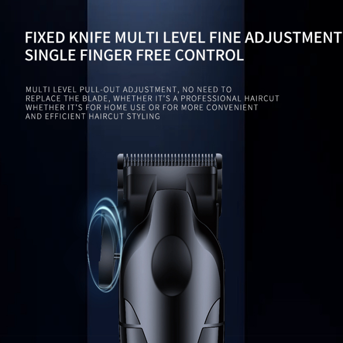 Masina de tuns  profesionala fara fir KEMEI KM-2290 , 10 W, baterie 2000 mAh, autonomie 180 min, afișaj LED, lame ceramice, carcasă metalică [5]