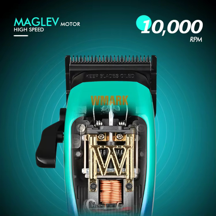 MASINA DE TUNS PROFESIONALA WMARK NG-X1 POLAR, MOTOR MAGNETIC VECTOR 10000RPM, STAND INCARCARE, TYPE C, INALTATOARE MAGNTICE [4]