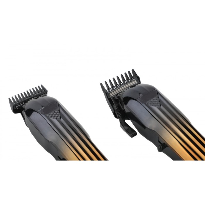Set masina de tuns si masina de contur profesionala, VGR V-646, afisaj LED, 10 gratare, pieptan, gold [3]