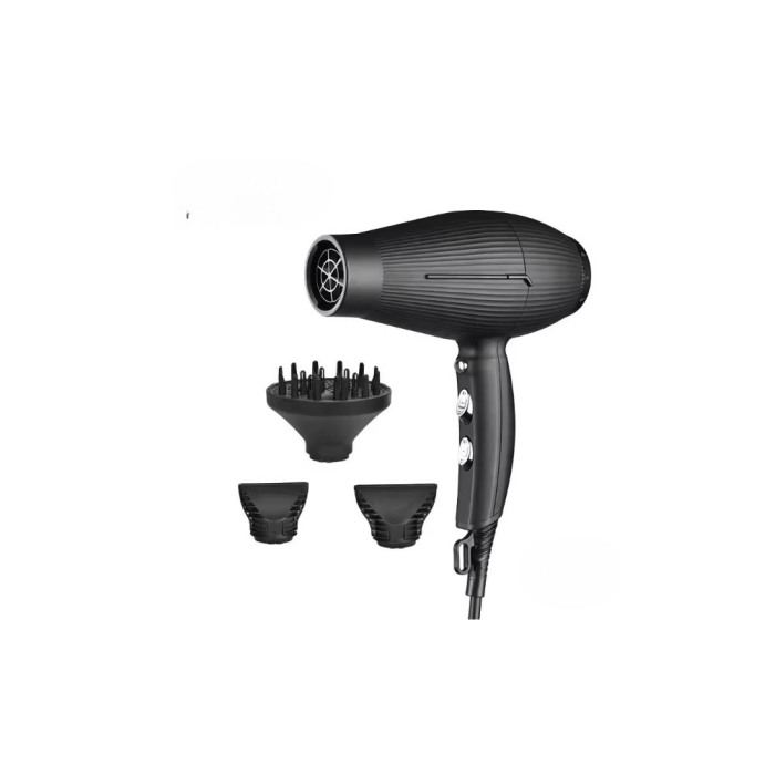 Uscător de păr profesional Wmark NG-2300, 2400W, ionic, difuzor bucle, 2 concentratoare, aer puternic, uscare rapida, negru [1]