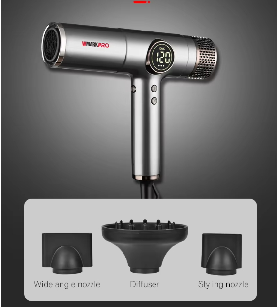 Uscator de par profesional WMARK PRO NG-9117, 2100W, motor brushless 88.000 RPM [10]