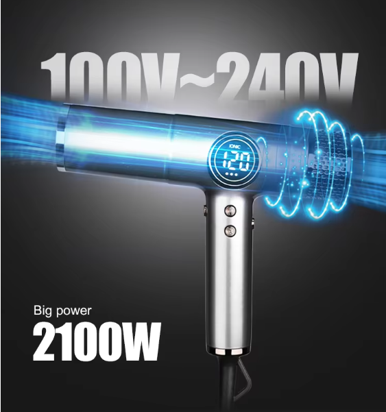 Uscator de par profesional WMARK PRO NG-9117, 2100W, motor brushless 88.000 RPM [7]