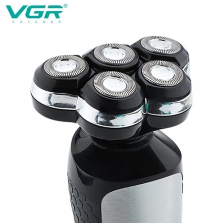 Aparat de barbierit VGR V-385, barbierit umed si uscat, 360°, display LED,lame auto-ascutire 5D, waterproof [2]