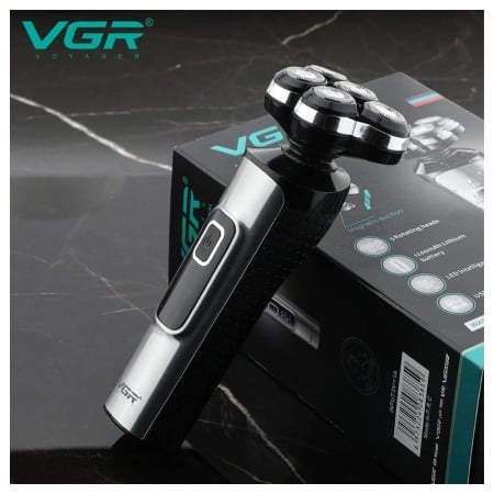 Aparat de barbierit VGR V-385, barbierit umed si uscat, 360°, display LED,lame auto-ascutire 5D, waterproof [5]