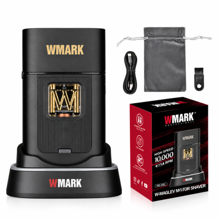Masini de ras - Aparat de Ras Profesional WMARK NG-XS1, W-Maglev 10.000 RPM, 2000mAh, 120 Min
